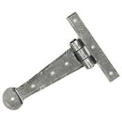 #06 6" (166mm) Hand Forged Penny End T (Tee) Strap Hinge