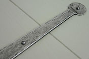 #18 15" (379mm) Hand Forged Penny End T (Tee) Strap Hinge