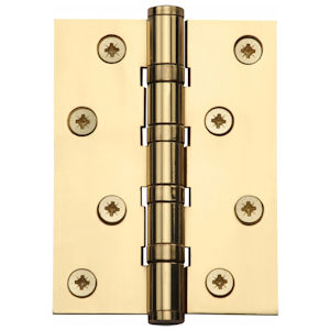 #13 4" (102mm) Solid Brass Ball Race Bearing Butt Hinge