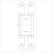 #13 TECTUS TE640 3D FR Concealed Fire Door Hinge 200Kg