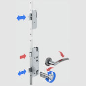 #08 Winkhaus 5040767 Thunderbolt KTA Slam Lock Multi-Point Door Lock 45mm Backset