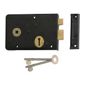 #05 - 1439 6" Heavy Steel Rim Door Lock