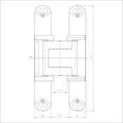 #07 TECTUS TE540 3D A8 FR Concealed Fire Door Hinge 100Kg