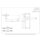 #02 - Avon Lever Door Handle on Latch Backplate