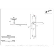 #12 - Cromwell Lever Door Handle on Lock Backplate