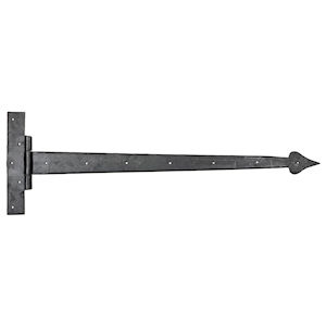 #33 36" (928mm) Hand Forged Gothic Barn Door T (Tee) Strap Hinge