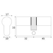 #06 - 30mm/45mm Off-Set Euro Profile Double Cylinder KA