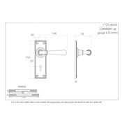 #10 - Orleans Lever Door Handle on Lock Backplate