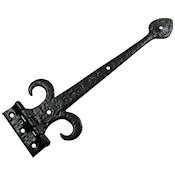 #15 Kirkpatrick 799 15" (397mm) Black Iron T (Tee) Strap Hinge