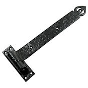 #02 12" (304mm) Black Iron Cranked Hook & Band Strap Hinge