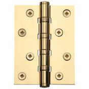 #13 4" (102mm) Solid Brass Ball Race Bearing Butt Hinge