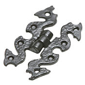 #03 Kirkpatrick 925 2.75" (69mm) Black Iron Decorative Snake Hinge