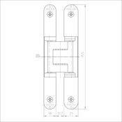 #01 TECTUS TE240 3D Concealed Hinge 60Kg