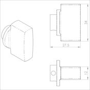 #01 Large Cylinder Thumbturn