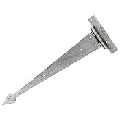 #20 15" (387mm) Hand Forged Gothic Arrow Head T (Tee) Strap Hinge