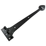 #03 Kirkpatrick 3679 15" (381mm) Black Iron T (Tee) Strap Hinge