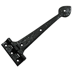 #06 Kirkpatrick 814 12" (313mm) Black Iron T (Tee) Strap Hinge