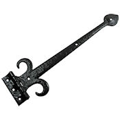 #16 Kirkpatrick 799 18" (453mm) Black Iron T (Tee) Strap Hinge