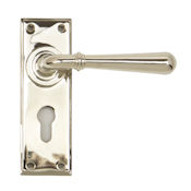 #14 - Orleans Lever Door Handle on Euro Lock Backplate