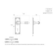 #09 - Marot Lever Door Handle on Lock Backplate