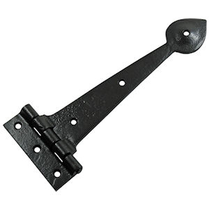 #02 Kirkpatrick 3679 12" (304mm) Black Iron T (Tee) Strap Hinge