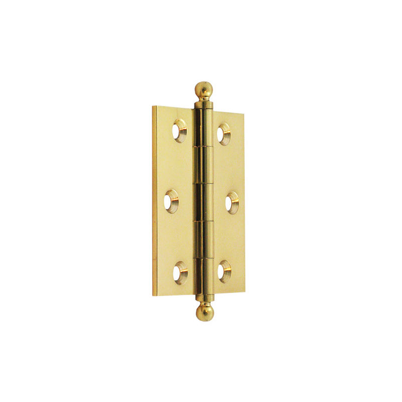 Simonswerk 0315 Ball 2.5" (63mm) Solid Drawn Brass Finial Hinge Satin Brass Unlacquered