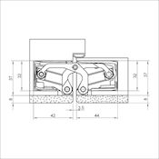 #15 TECTUS TE640 3D A8 FR Concealed Fire Door Hinge 160Kg