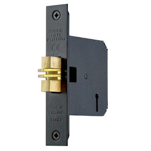 3 76mm Satin Brass Medium Security Deadlock For Sliding Folding