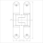 #02 TECTUS TE340 3D Concealed Hinge 80Kg