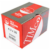TIMCO PVCu Fabrication Screw 4.3mm x 30mm PH2 A2 Stainless Steel (304)