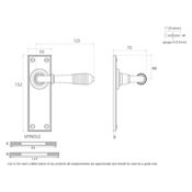 #05 - Marot Lever Door Handle on Latch Backplate