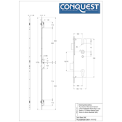 #03 Winkhaus FAB Thunderbolt Multi-Point Double Door Lock 45mm KTA