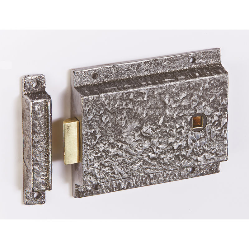 5" (125mm) Cast Iron Surface Mounted Rim Latch for Door Knobs, S522