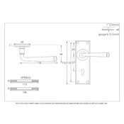 #08 - Avon Lever Door Handle on Lock Backplate