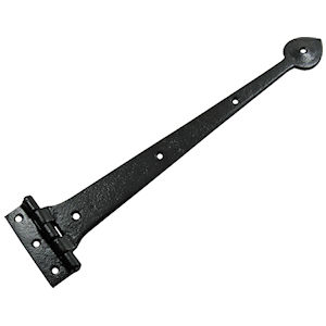 #04 Kirkpatrick 3679 18" (457mm) Black Iron T (Tee) Strap Hinge