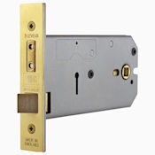 #04 6" (149mm) Union 2077 Deep Horizontal 3 Lever Mortice Lock for Door Knobs