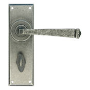 #17 - Avon Lever Door Handle on Bathroom Privacy Lock Backplate