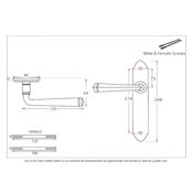 #04 - Gothic Lever Door Handle on Latch Backplate