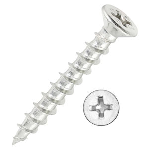 TIMCO PVCu Fabrication Screw 4.3mm x 30mm PH2 A2 Stainless Steel (304)