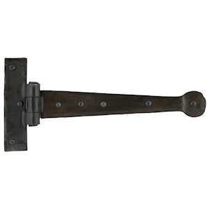 #09 9" (225mm) Hand Forged Penny End T (Tee) Strap Hinge