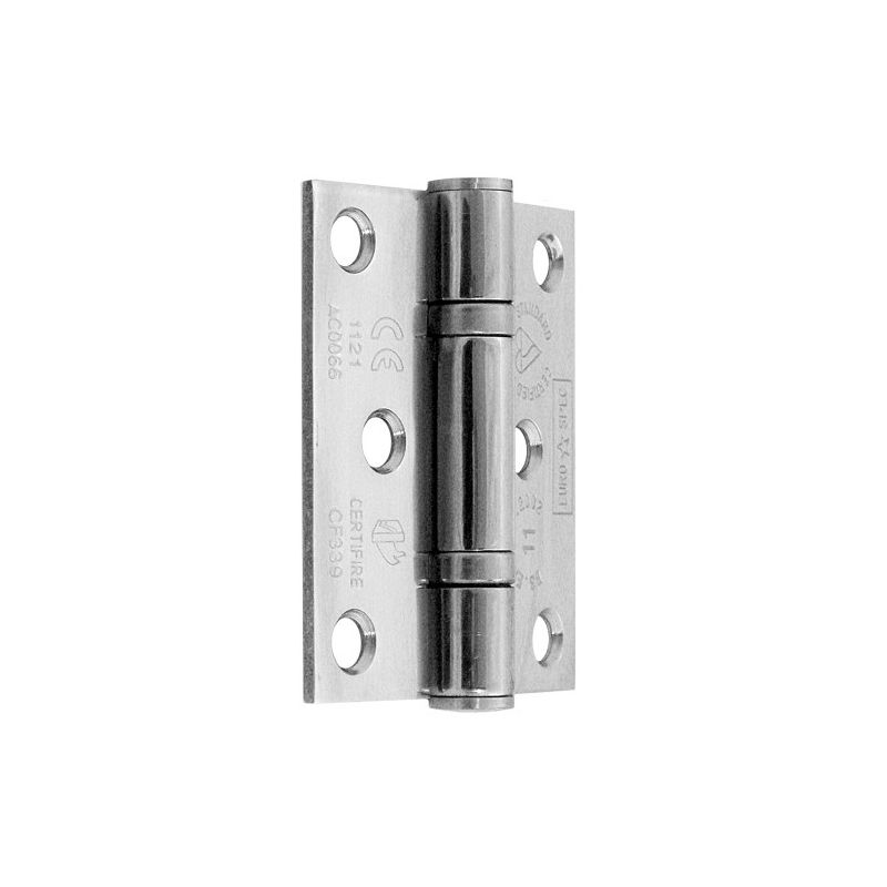 3" (76mm) Stainless Steel Ball Race Bearing Fire Door Hinge Satin