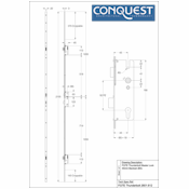 #03 Winkhaus FGTE Thunderbolt Multi-Point Master Door Lock 45mm