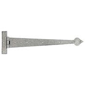 #32 22" (562mm) Hand Forged Gothic Arrow Head T (Tee) Strap Hinge