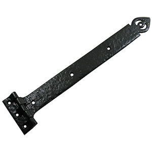 #20 Kirkpatrick 1161 18" (461mm) Black Iron T (Tee) Strap Hinge