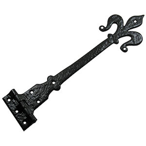 #22 Kirkpatrick 1820 18" (460mm) Black Iron T (Tee) Strap Hinge