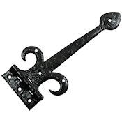 #14 Kirkpatrick 799 12" (321mm) Black Iron T (Tee) Strap Hinge