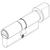 #01 70mm Euro Profile Bathroom Privacy Thumbturn Lock Cylinder