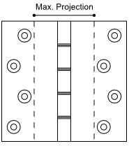 Projection Hinge Measurement